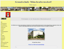 Tablet Screenshot of grundschule-muenchenbernsdorf.de